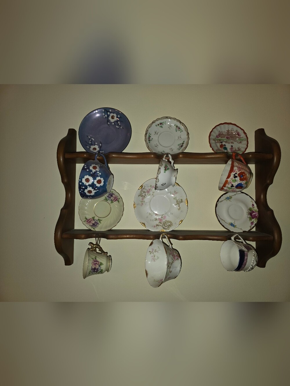 Teacup Rack With 6 Cup & Saucer